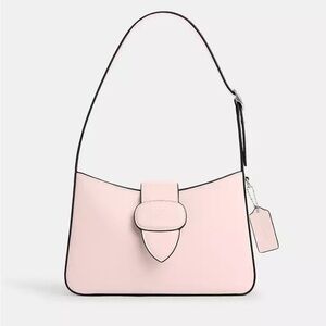 Limited time offer Coach Eliza Shoulder Bag With Zipper Closure light pink CAA92
